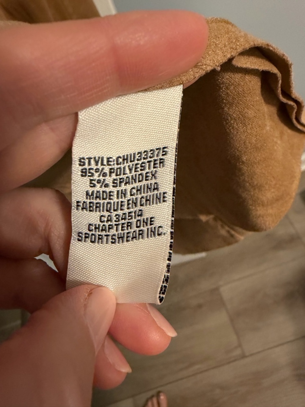 Jules & Leopold Camel Faux Suede Jacket - Picture 8 of 8